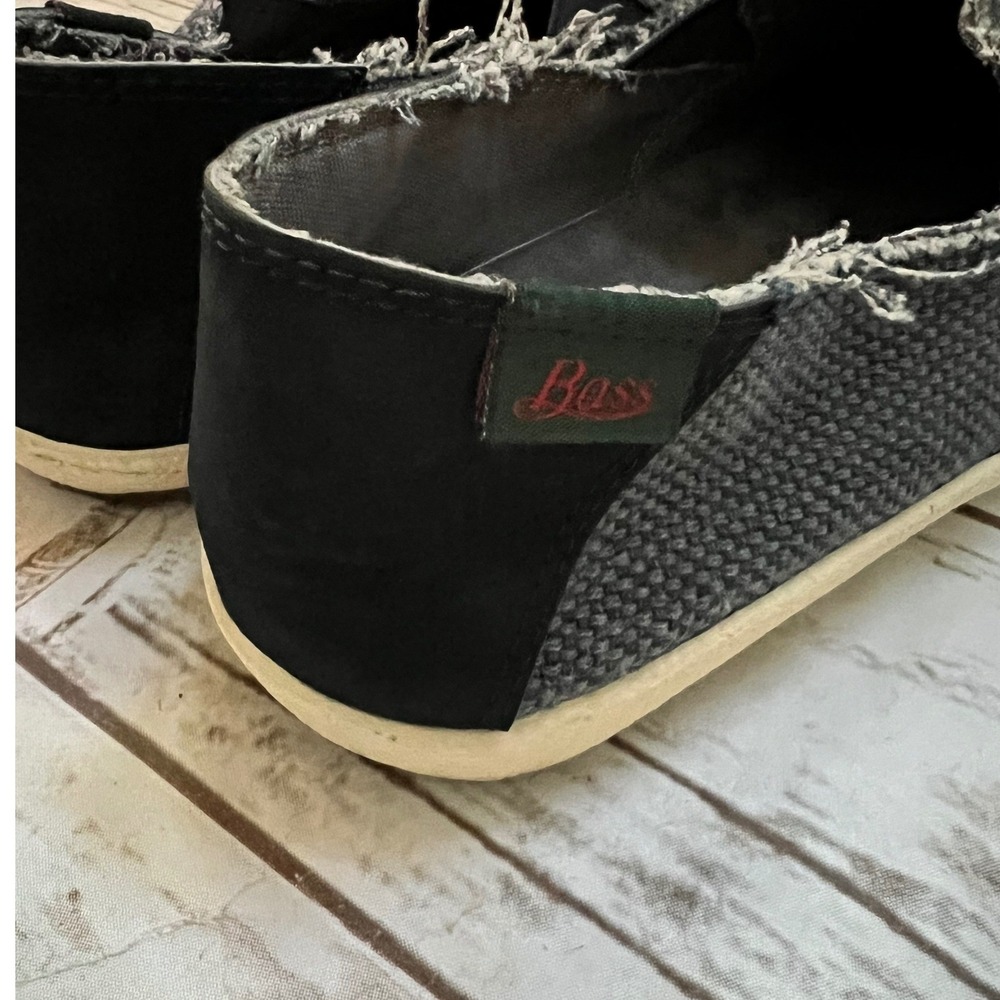 G.H. Bass & Co. Bass-Dune Slip On Shoes Grey Frayed Canvas Mens 10M - Picture 5 of 7
